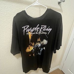 Prince Purple Rain Unisex Black T-Shirt